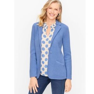 TALBOTS | Notched Collar Sweater Blazer